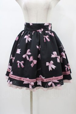 画像1: Ank Rouge / Favorite Ribbonフレアーギャザースカート M ブラック H-26-01-07-1035-CA-SK-NS-ZH