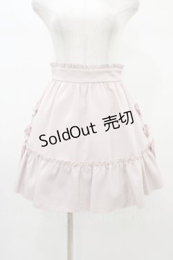 画像1: Ank Rouge / サイドリボンギャザーヘムスカート M ピンク H-26-01-07-1037-CA-SK-NS-ZH