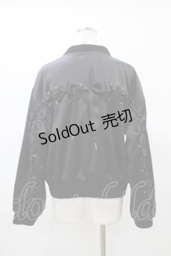 画像2: Ank Rouge / BACKスピンドルブルゾン M ブラック H-26-01-07-1040-CA-JA-NS-ZH