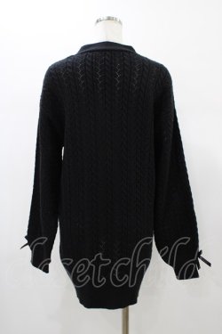 画像2: MA*RS / ロングニットカーディガン Free ブラック H-26-01-07-1041-EL-TO-NS-ZH