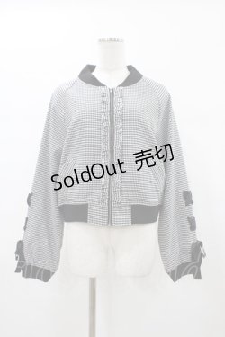 画像1: Ank Rouge / 袖スピンドルコンパクトブルゾン M ブラック H-26-01-07-1044-CA-JA-NS-ZH