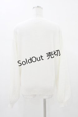 画像2: MA*RS / レースアップりぼんポケット付きカーディガン Free オフ H-26-01-07-1048-EL-TO-NS-ZH