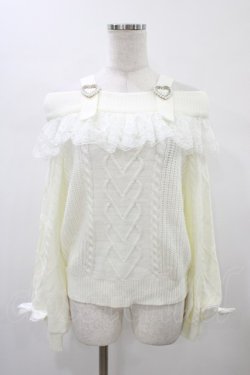 画像1: Princess Melody / サスペンダー付きオフショルニット Free オフ H-26-01-07-1049-EL-TO-NS-ZH