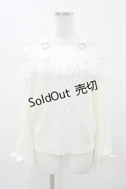 画像1: Princess Melody / サスペンダー付きオフショルニット Free オフ H-26-01-07-1049-EL-TO-NS-ZH