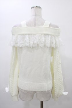 画像2: Princess Melody / サスペンダー付きオフショルニット Free オフ H-26-01-07-1049-EL-TO-NS-ZH