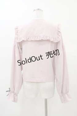 画像2: DearMyLove / 3つリボンセーラーブラウス M ピンク H-26-01-07-1055-EL-BL-NS-ZH