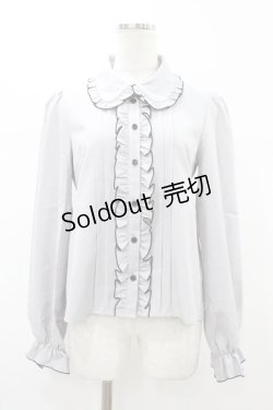 画像1: DearMyLove / リボンブラウス M ブルー H-26-01-07-1057-EL-BL-NS-ZH