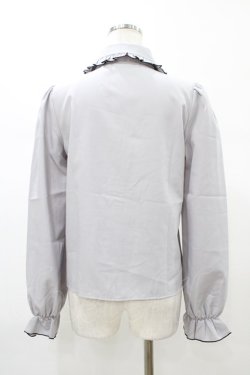 画像2: DearMyLove / リボンブラウス M ブルー H-26-01-07-1057-EL-BL-NS-ZH