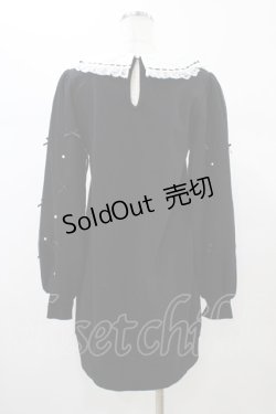 画像2: Ank Rouge / 袖チュールベアプルオーバー M ブラック H-26-01-07-1058-CA-TO-NS-ZH