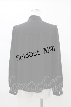 画像2: Ank Rouge / パールリボンタイブラウス M ブラック H-26-01-07-1059-CA-BL-NS-ZH