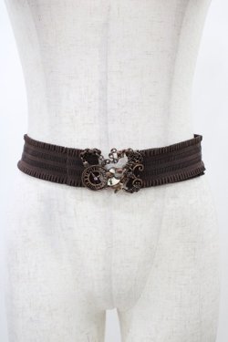 画像1: axes femme / 懐中時計×うさぎゴムベルト  ブラウン H-26-01-07-1011-AX-ZA-NS-ZH