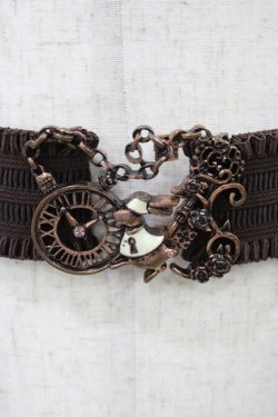 画像2: axes femme / 懐中時計×うさぎゴムベルト  ブラウン H-26-01-07-1011-AX-ZA-NS-ZH