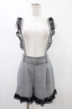 画像1: MA*RS / ハートバックルショートパンツ Free ブラックチェック H-26-01-07-1015-EL-PA-NS-ZH