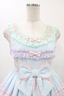 画像4: Angelic Pretty / しゃぼん玉ジャンパースカート Free サックス H-26-01-07-1017-AP-OP-NS-ZH