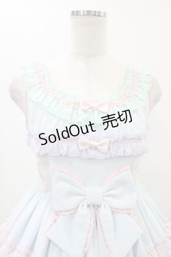 画像4: Angelic Pretty / しゃぼん玉ジャンパースカート Free サックス H-26-01-07-1017-AP-OP-NS-ZH