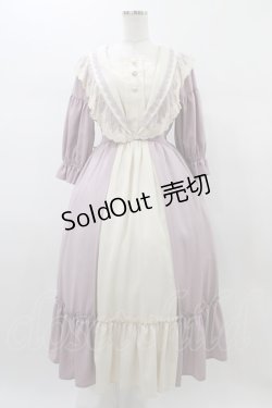 画像1: axes femme Kawaii / マリアンヌワンピース M ラベンダー H-26-01-07-1024-AX-OP-NS-ZH