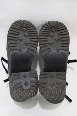 画像3: Ank Rouge / ポンポン&ハートきらきらシューズ LL ブラック H-26-01-07-1002-CA-SH-NS-ZH