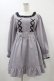 画像1: Ank Rouge / スピンドルバックリボンワンピース M ブルーグレー H-26-01-07-1025-CA-OP-NS-ZH (1)