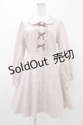 Ank Rouge / フロントリボンチェックワンピース M ピンク H-26-01-07-1026-CA-OP-NS-ZH