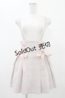 画像1: MA*RS / レースアップサスペンダースカート Free ピンク H-26-01-07-1029-EL-SK-NS-ZH