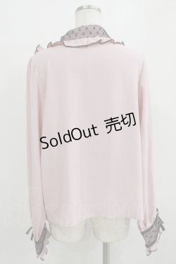 画像3: DearMyLove / ハートチュールブラウス 3L ピンク H-26-01-07-046-EL-BL-NS-ZH