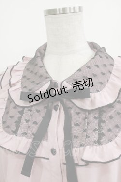 画像4: DearMyLove / ハートチュールブラウス 3L ピンク H-26-01-07-046-EL-BL-NS-ZH