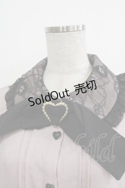 画像4: DearMyLove / レース重ねハートバックルリボンブラウス 3L ピンク H-26-01-07-047-EL-BL-NS-ZH