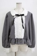 Cherirulu Chocola / MYリボンマルエリブラウス 4L グレー H-26-01-07-048-GO-BL-NS-ZH