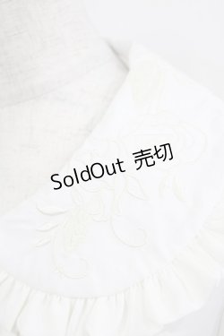 画像5: Lolitime（海外ロリータブランド） / 刺繍衿ブラウス M オフ H-26-01-07-049-GO-BL-NS-ZH