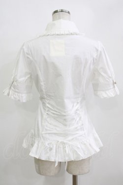 画像3: 草苺巫女（海外ロリータブランド） / リボンブラウス M オフ H-26-01-07-053-GO-BL-NS-ZH