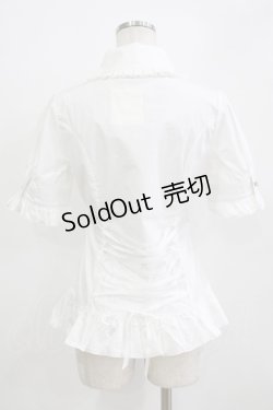 画像3: 草苺巫女（海外ロリータブランド） / リボンブラウス M オフ H-26-01-07-053-GO-BL-NS-ZH