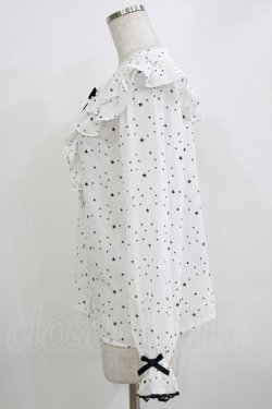 画像2: axes femme kawaii / 星柄ブラウス M オフ H-26-01-07-054-AX-BL-NS-ZH