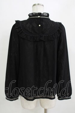 画像3: axes femme POETIQUE / 内レースブラウス M ブラック H-26-01-07-057-AX-BL-NS-ZH