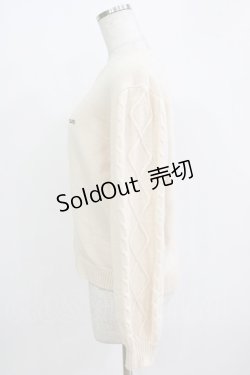 画像2: Honey Cinnamon / TEDDYアップリケニット Free アイボリー H-26-01-07-059-LO-TO-NS-ZH