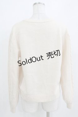 画像3: Honey Cinnamon / TEDDYアップリケニット Free アイボリー H-26-01-07-059-LO-TO-NS-ZH