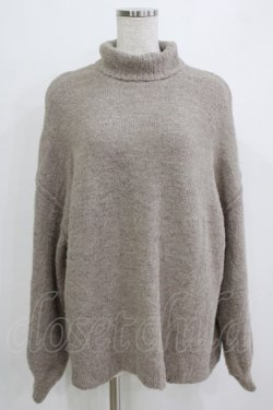 画像1: EATME / タートルニットTOP Free ベージュ H-26-01-07-060-LO-TO-NS-ZH