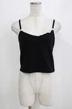 画像1: Ank Rouge / レースキャミソール M ブラック H-26-01-07-068-CA-TO-NS-ZH