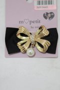 m petit by misako / AMPLリボンブローチ  ブラック H-26-01-07-073-LO-AC-NS-ZH