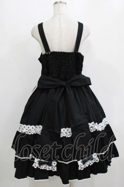 画像3: metamorphose / 【プラスサイズ】メアリーはしごレースジャンパースカート プラスサイズ ブラック H-26-01-07-006-ME-OP-NS-ZH