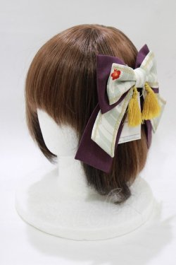 画像1: metamorphose / 春告げ鳥の恋うららリボンバレッタ  ミント H-26-01-07-078-ME-ZA-NS-ZH