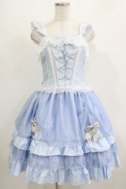 画像1: BABY,THE STARS SHINE BRIGHT / 雪の妖精ジャンパースカート Free サックス H-26-01-07-007-BA-OP-NS-ZH