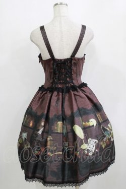 画像3: ALICE and the PIRATES / CHOcOlate addiction 〜with your SweEt Memories〜柄ジャンパースカート Free ボルドー H-26-01-07-008-PA-OP-NS-ZH