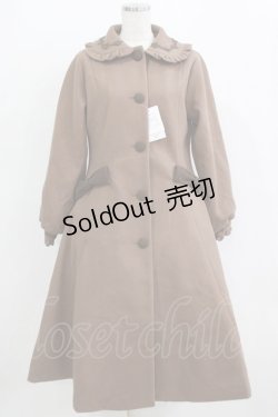 画像1: m petit by misako / TT*AOKロングコート S ブラウン H-26-01-07-010-LO-CO-NS-ZH