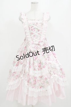 画像6: metamorphose / フローレンスケープ付きミディアムジャンパースカート サイズ1 ピンク H-26-01-07-001-ME-OP-NS-ZH