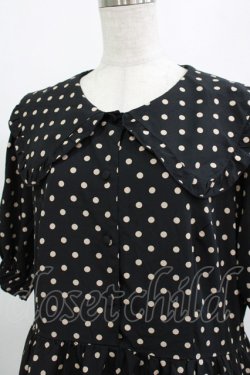 画像4: m petit by misako / ナシジドットワンピース 4L ブラック H-26-01-07-014-LO-OP-NS-ZH