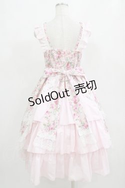 画像7: metamorphose / フローレンスケープ付きミディアムジャンパースカート サイズ1 ピンク H-26-01-07-001-ME-OP-NS-ZH