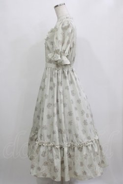 画像2: m petit by misako / AOKハナガラスクエアワンピース M 生成り H-26-01-07-015-LO-OP-NS-ZH