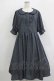 画像1: m petit by misako / MSKストライプフレアワンピース 4L グレー H-26-01-07-016-LO-OP-NS-ZH (1)