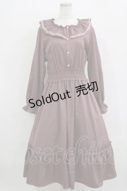 画像1: m petit by misako / AOK*フリルカラータックワンピース 4L ダークピンク H-26-01-07-017-LO-OP-NS-ZH