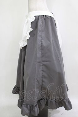 画像2: Cherirulu Chocola / MYフリルスカート+エプロン 4L グレー H-26-01-07-020-GO-SK-NS-ZH